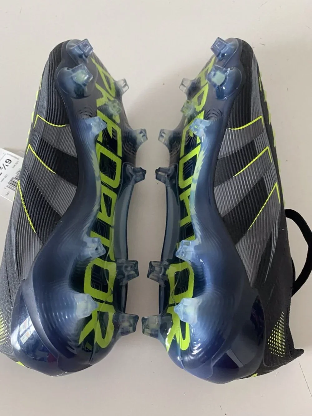 adidas Predator Elite FG Soccer Cleats JI1085 Electric Stealth Pack Men's Sz 6.5